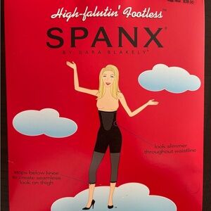 Spanx Plus Size High Falutin’ Footless Panty Hose Nude 1 Size F New 2X?
